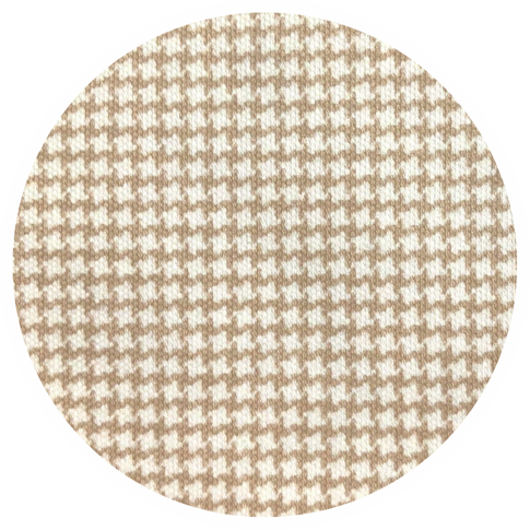 Doris Meyer  Doris Meyer | Interlock-Jersey | STREIFEN-HAHNENTRITT | sand-weiss