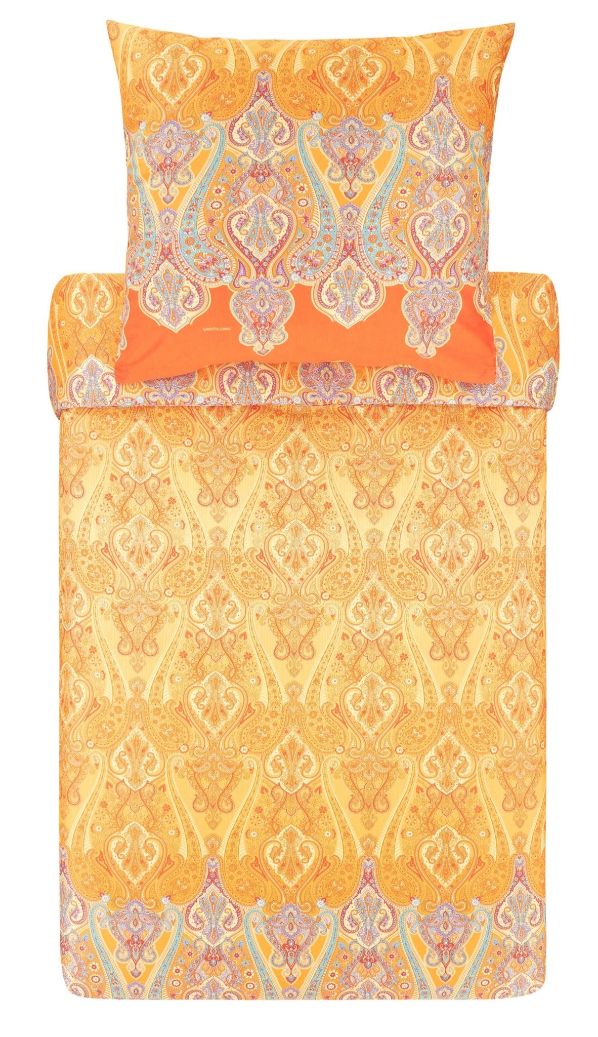 Bassetti VIETRI Biancheria Da Letto In Cotone 200x200 Cm Beige: Raso Sanforizzato Con Chiusura Lampo