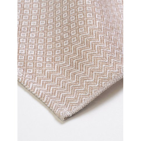 Vieböck - Leinen Vieböck | Geschirrtuch RAUTE Fb. 00 sand | 100% Leinen | 50/70 cm | Produktinformationen