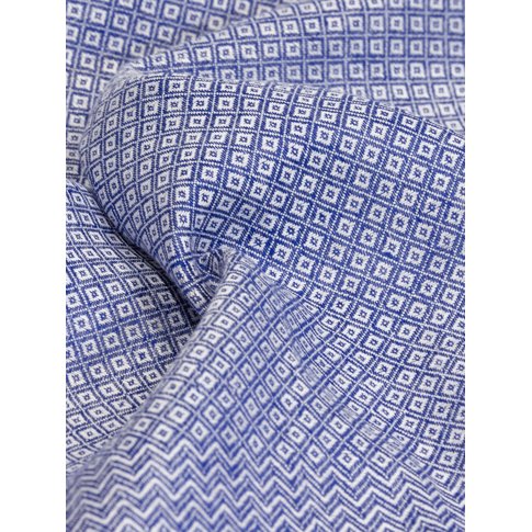 Vieböck - Leinen Geschirrtuch RAUTE Fb. 10 blau | 100 % Leinen | 50/70cm | Produktinformation