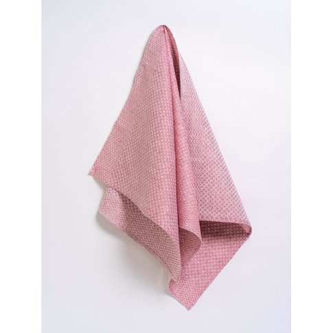 Vieböck - Leinen Tea towel DIAMOND Fb. 20 pink | 100% Linen | 50/70cm | product information