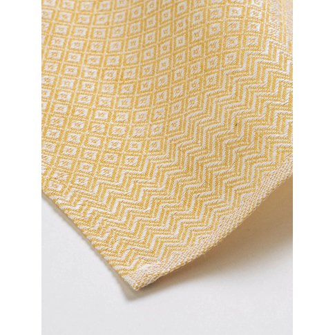 Vieböck - Leinen Dish towel DIAMOND pattern, color 40 yellow | 100% linen | 50/70cm | Product information