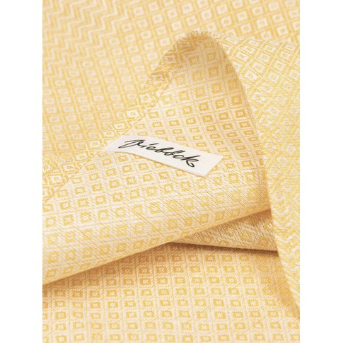 Vieböck - Leinen Dish towel DIAMOND pattern, color 40 yellow | 100% linen | 50/70cm | Product information