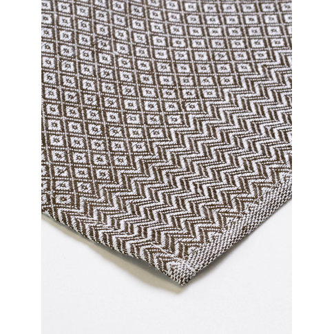 Vieböck - Leinen Geschirrtuch RAUTE Fb. 88 olive | 100 % Leinen | 50/70cm | Produktinformation