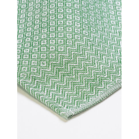 Vieböck - Leinen Geschirrtuch RAUTE Fb. 82 wiese | 100 % Leinen | 50/70cm | Produktinformation