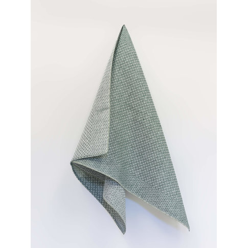 Vieböck - Leinen Tea towel RAUTE color 80 green | 100% linen | 50/70 cm | Product information