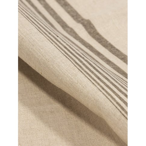 Vieböck - Leinen Gläsertuch STREIFEN Col. 90 natur/braun | 100 % Leinen | 50/70cm | Produktinformation