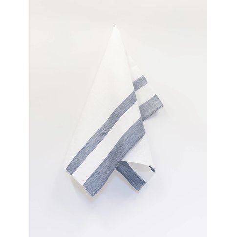 Vieböck - Leinen Glass Towel BLOCK STRIPES | 100% Linen | 50/70cm
