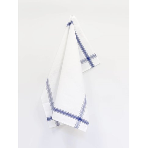 Vieböck - Leinen Glasscloth 601 | BORDE Color 10 blue | 100% linen | 65/65cm | Product information