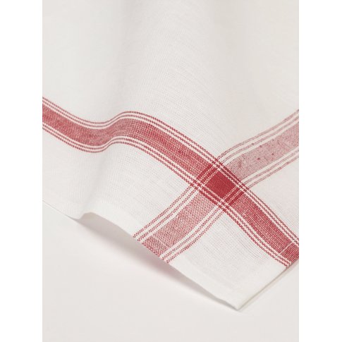 Vieböck - Leinen Gläsertuch 601 | BORDE Fb. 30 rot | 100 % Leinen | 65/65cm | Produktinformation