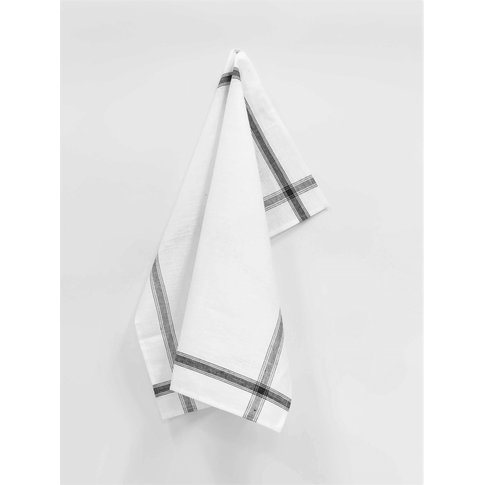 Vieböck - Leinen Glass cloth BORDERS | 100% Linen | 65/65 cm