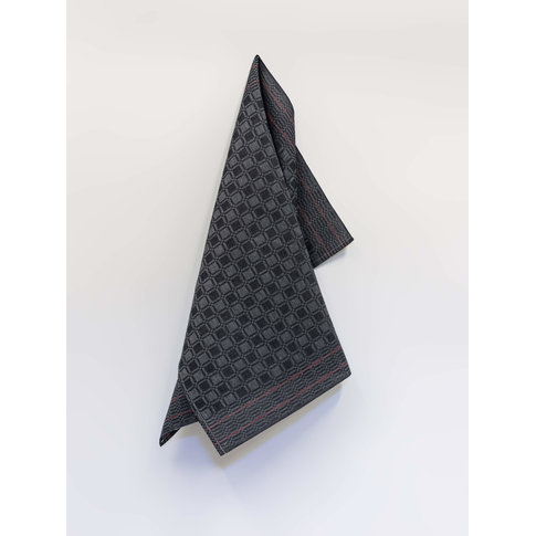 Vieböck - Leinen Kitchen Towel PIT TOWEL | half-linen | black-grey | 50/70cm | product information