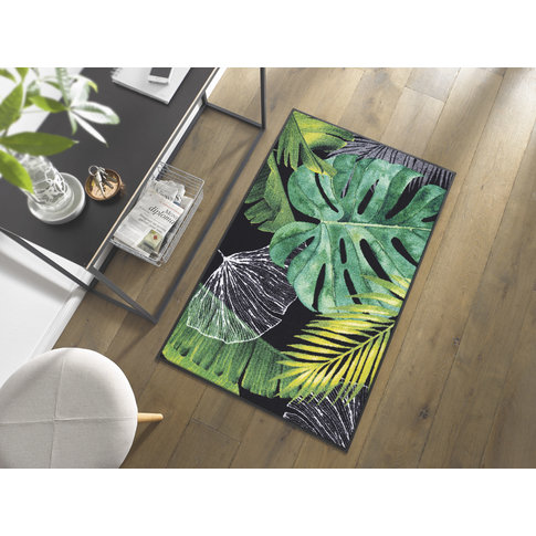 Tropical Leaf Rubber Doormat