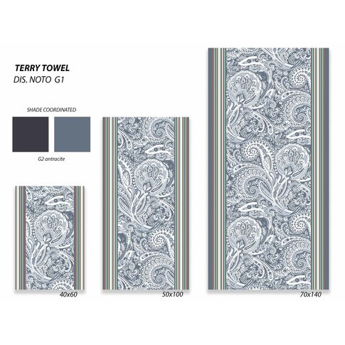 Bassetti  Frottiertücher fürs Bad | NOTO G1 |  Duschtuch 70/140 cm