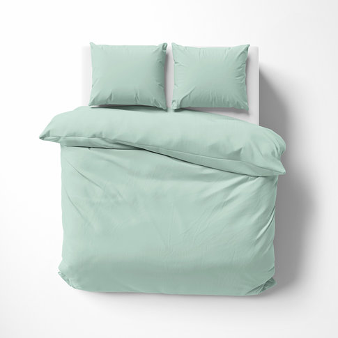 Lorena Bettwäsche & Kissenbezüge Satin bed linen | Solid color 25 ice green | 100% cotton