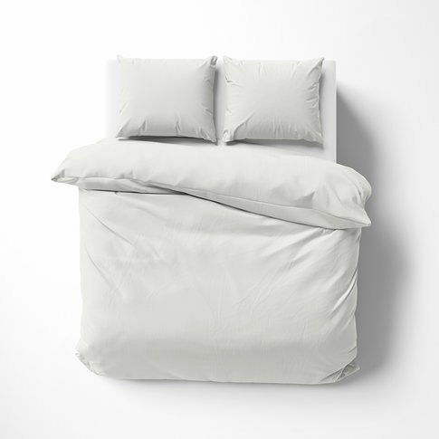 Lorena Bettwäsche & Kissenbezüge Satin bed linen | Solid color 801 off-white | 100% cotton
