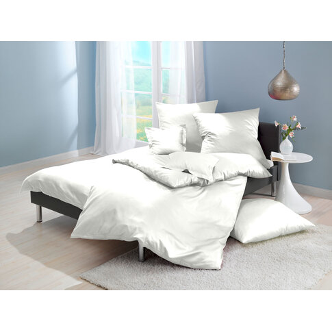 Lorena Bettwäsche & Kissenbezüge Satin-Bettwäsche oder Kissenbezüge | Uni Fb. 801 off-white | Produktinformation