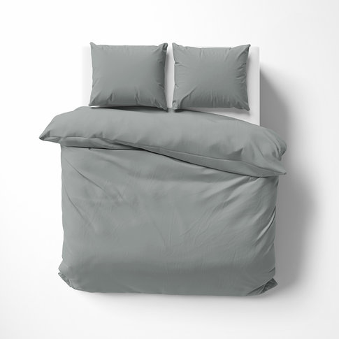 Lorena Bettwäsche & Kissenbezüge Satin bed linen | Solid color 851 dove | 100% cotton