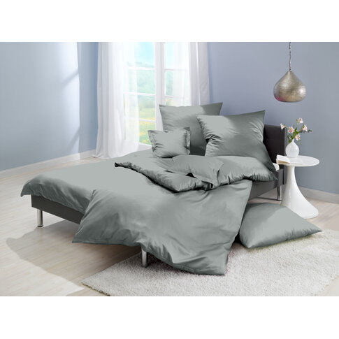 Lorena Bettwäsche & Kissenbezüge Satin-Bettwäsche oder Kissenbezüge | Uni  Fb. 851 taube | Produktinformation
