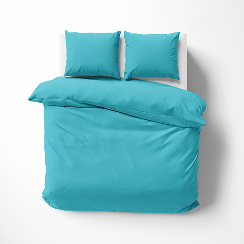 Lorena Bettwäsche & Kissenbezüge Satin sheets or pillowcases | UNI color 251 turquoise