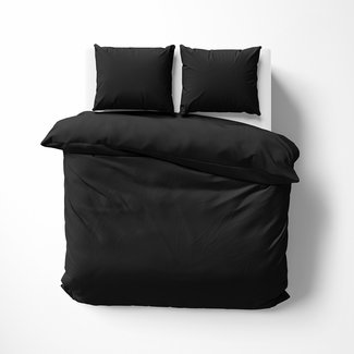Lorena Bettwäsche & Kissenbezüge Satin bed linen | Solid color 89 black | 100% cotton