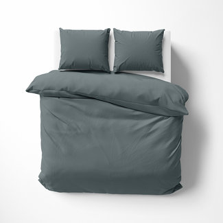 Lorena Bettwäsche & Kissenbezüge Satin bed linen | Solid color 83 steel grey | 100% cotton