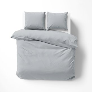 Lorena Bettwäsche & Kissenbezüge Satin bed linen | Solid color 81 silver | 100% cotton