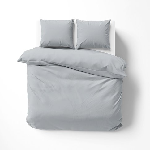 Lorena Bettwäsche & Kissenbezüge Satin bed linen | Solid color 81 silver | 100% cotton