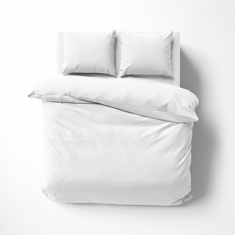 Lorena Bettwäsche & Kissenbezüge Satin bed linen | Plain color 80 white | 100% cotton