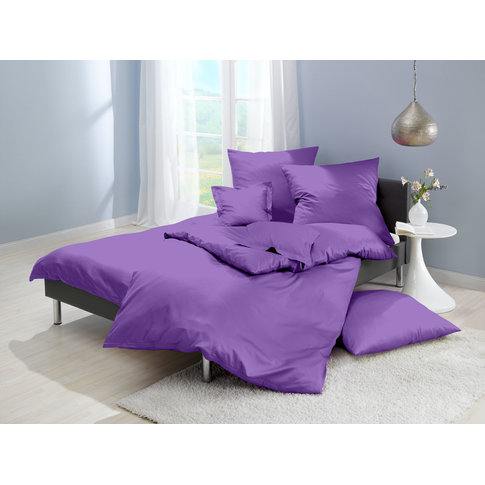 Lorena Bettwäsche & Kissenbezüge Satin bed linen or pillowcases | Uni color 74 purple | Product information