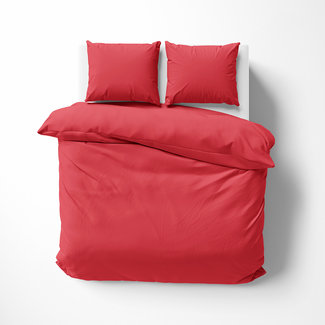Lorena Bettwäsche & Kissenbezüge Satin bed linen | Solid color 64 red | 100% cotton