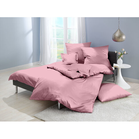 Lorena Bettwäsche & Kissenbezüge Satin bed linen or pillowcases | Uni color 61 woodrose | Product information