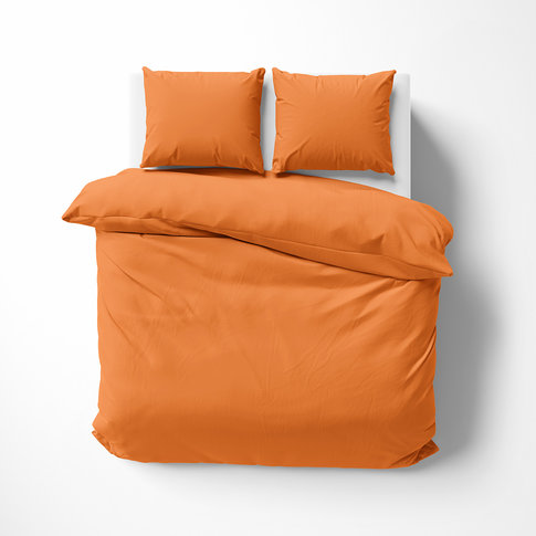 Lorena Bettwäsche & Kissenbezüge Satin sheets or pillowcases | UNI color 52 mandarin