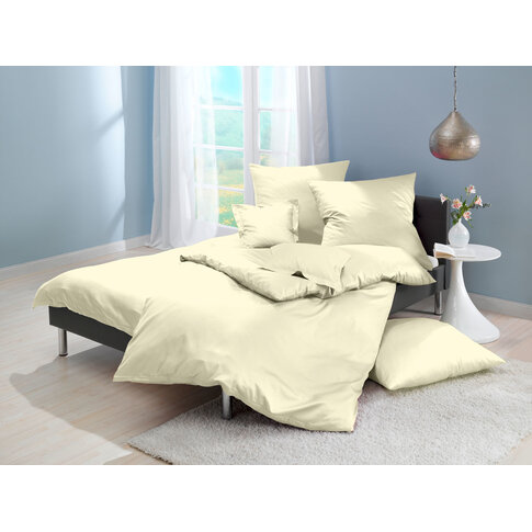 Lorena Bettwäsche & Kissenbezüge Satin bed linen or pillowcases | Plain color 48 vanilla | Product information