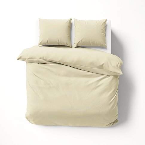 Lorena Bettwäsche & Kissenbezüge Satin bed linen | Solid color 48 vanilla | 100% cotton