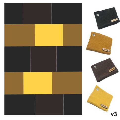 Moderner Kelim Design NICOLAS | Nutzschicht: 100% Schurwolle