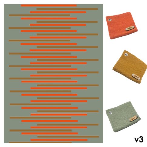 Moderner Kelim Design TOM | Nutzschicht: 100% Schurwolle