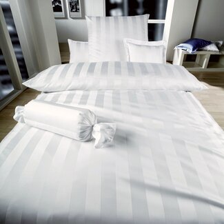 Curt Bauer Sheets + Pillowcases | COMO col. 000 white