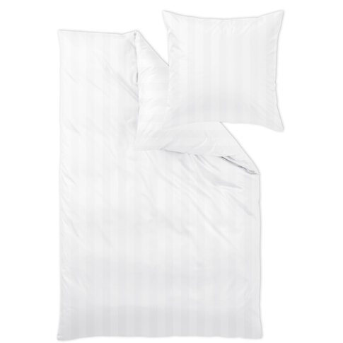 Curt Bauer Sheets + pillowcases COMO col. 000 white| ..different sizes!