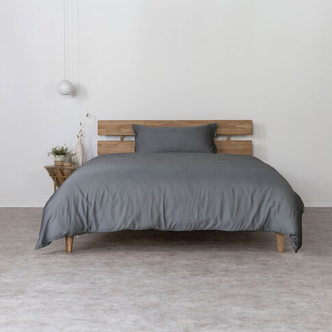 AGA.PIE Bed linen & pillowcases made from bamboo lyocell | DARK GREY