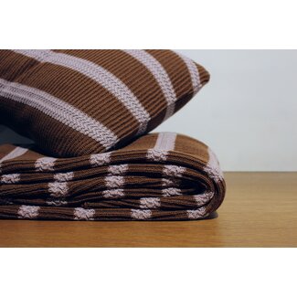 MARC O'POLO  STRUCTURE KNIT toffee brown | Cotton knit