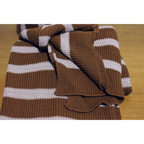 MARC O'POLO  STRUCTURE KNIT toffee brown | Baumwollstrick