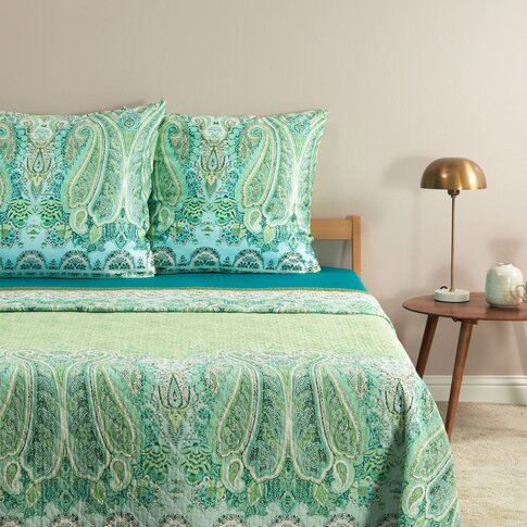 Bassetti  Bassetti bedspread | MERGELLINA V1 apple green | 240 x 25 cm