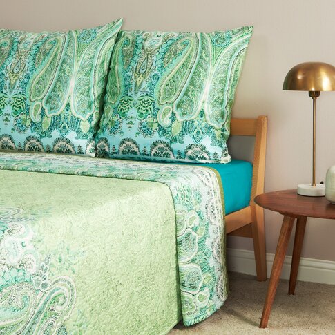 Bassetti  Bassetti bedspread | MERGELLINA V1 apple green | 240 x 25 cm