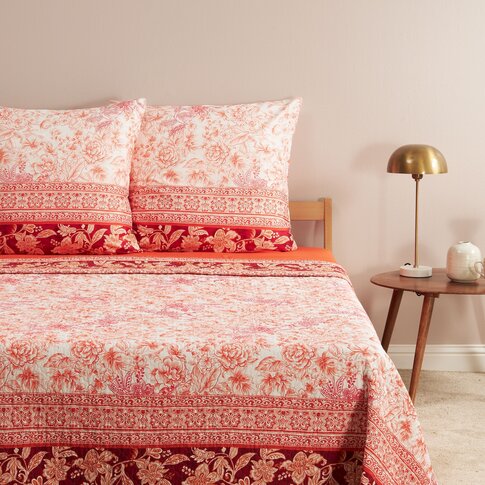 Bassetti   Bed linen + pillowcases | CAPODIMONTE R1 red