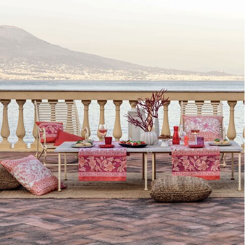 Bassetti  Bassetti Tavola Cushion | CAPODIMONTE R1 red