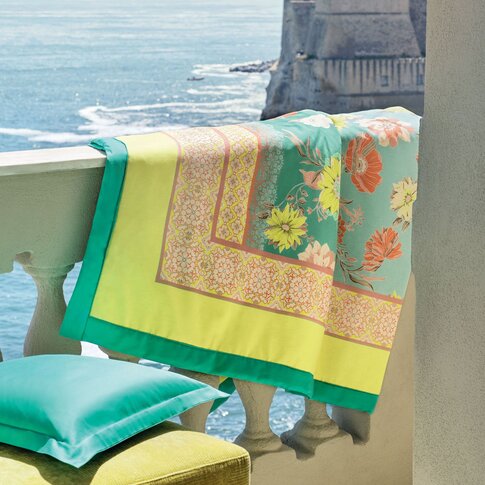 Bassetti  Plaid | POSILLIPO V1 grün | 135/190 cm