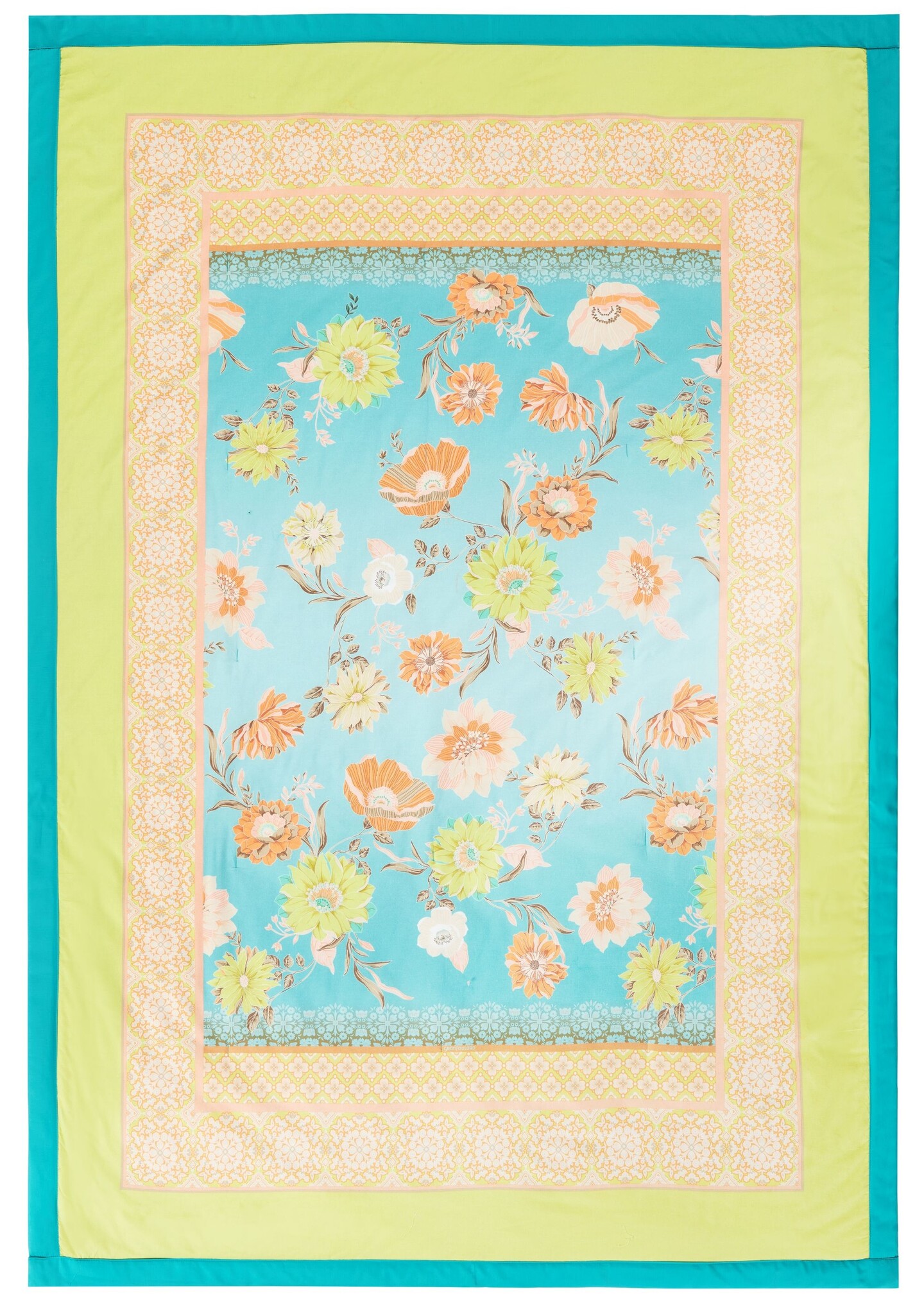 Bassetti Granfoulard Plaid Kerala V1 - Luxus Wohndecke 135x190cm Aus 100% Baumwolle