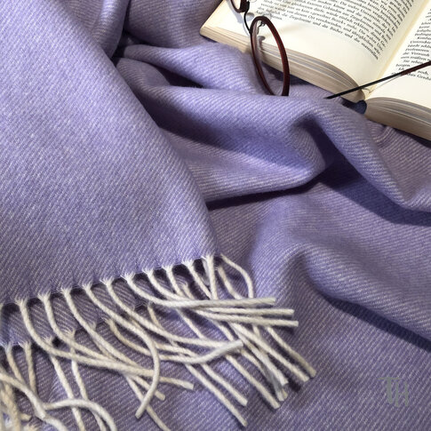 Eagle Products Wohndecke BOSTON 202 veilchen | 100% Schurwolle | 130/200 cm