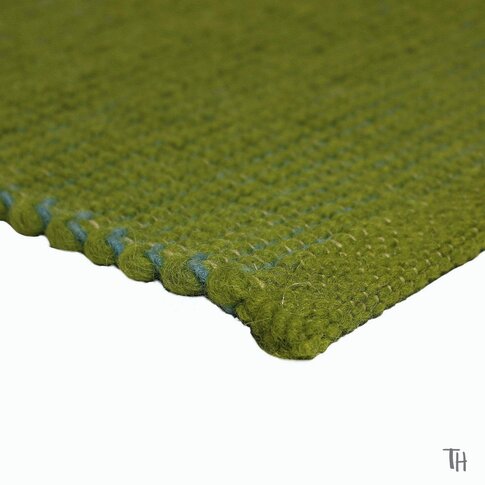 Modern natural rug | SCAURI col 2 green ... also in custom sizes!